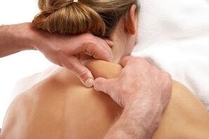 Massage for cervical spine osteochondria