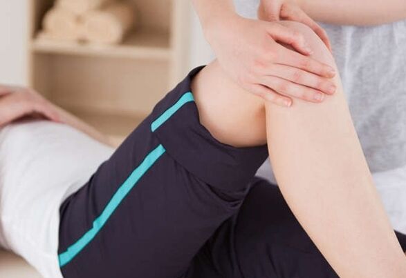 Knee joint massage for arthritis
