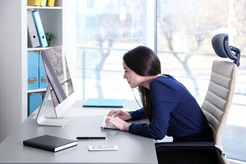 To avoid back pain during sedentary work at the office, it is necessary to take breaks